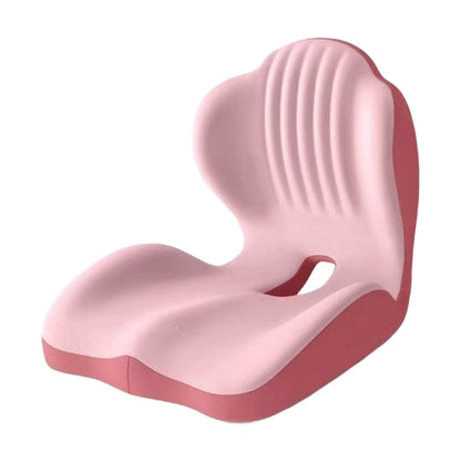 Ergonomic memory foam seat cushion with back support