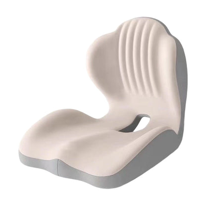 Ergonomic memory foam seat cushion with back support
