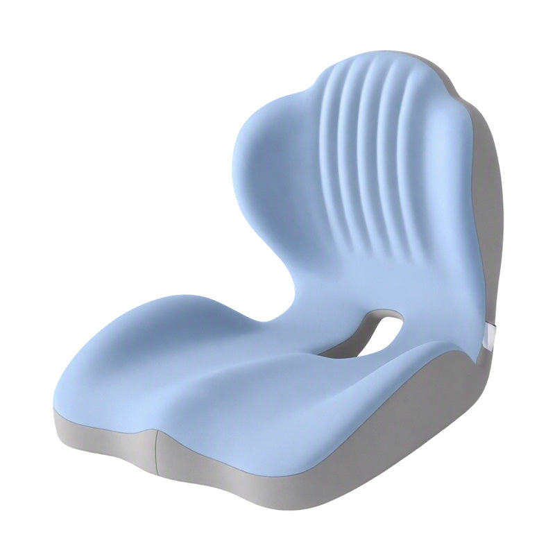 Ergonomic memory foam seat cushion with back support