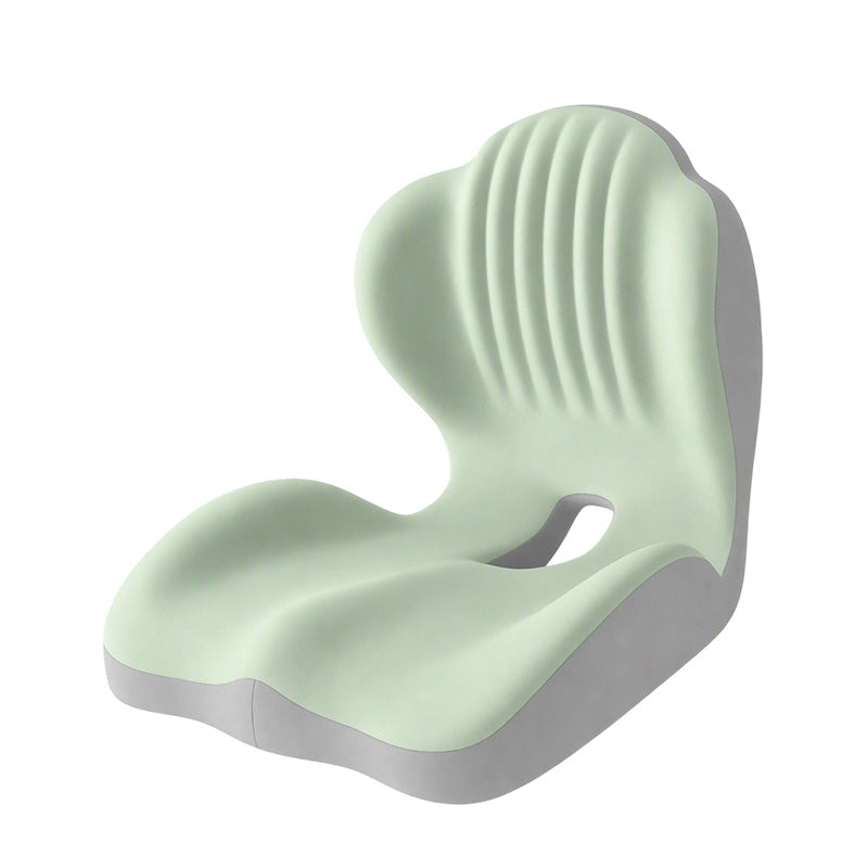 Ergonomic memory foam seat cushion with back support