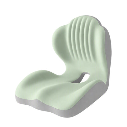 Ergonomic memory foam seat cushion with back support