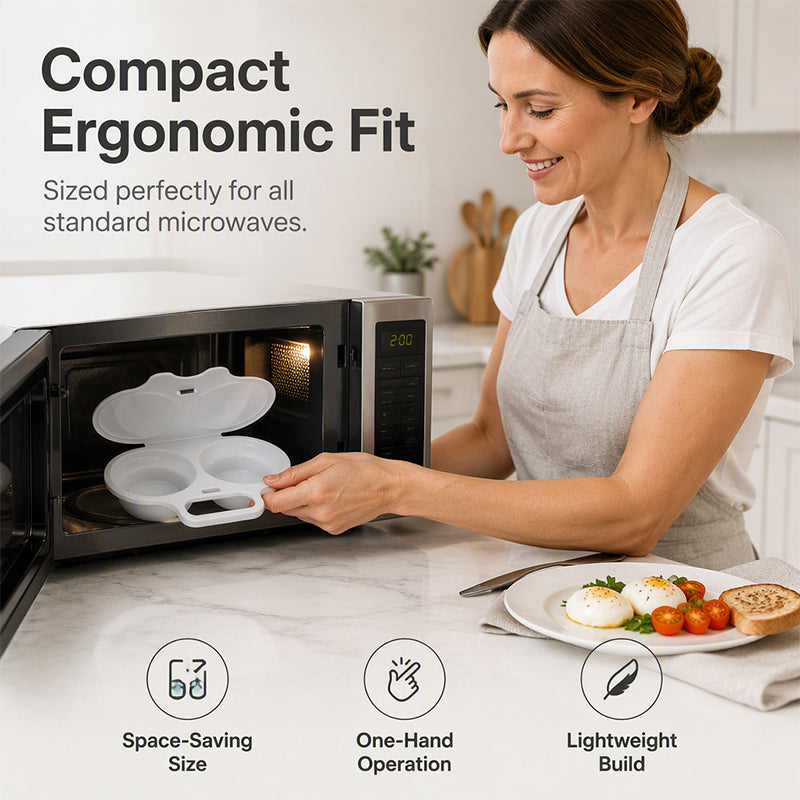 Buy 2 Get 2 Free（4pcs） / White / Egg Poacher
