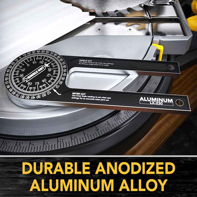 📢📢50% OFF !! ⏰7-Inch Plastic or Aluminum Miter Saw Protractor
