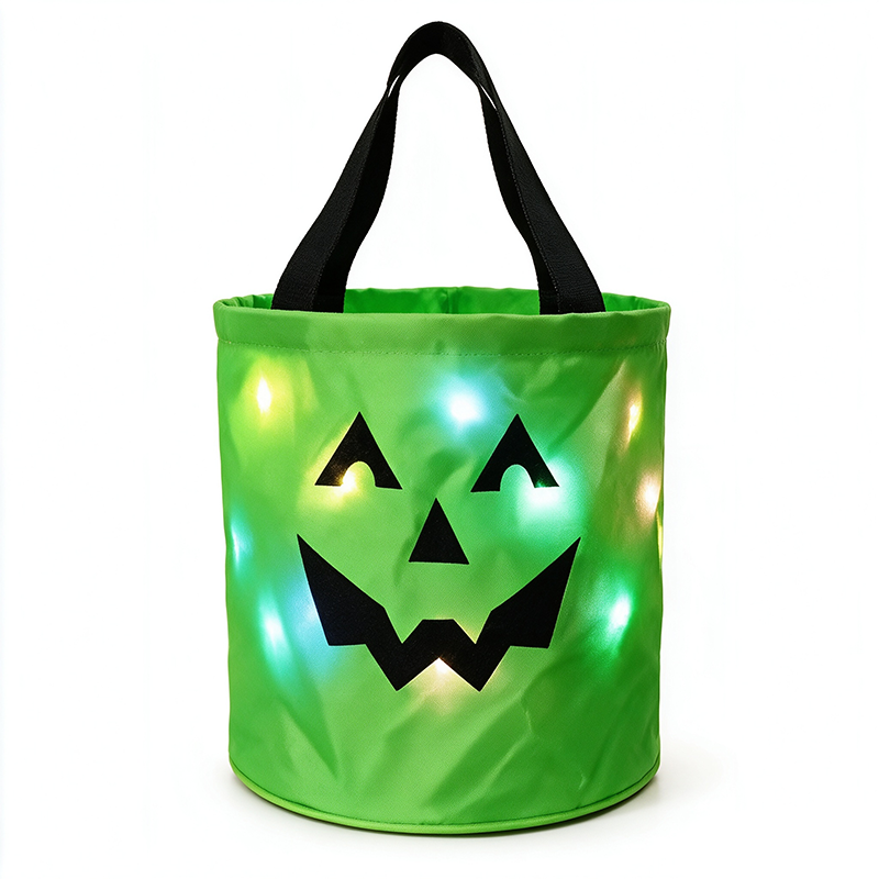 LED Light Up Halloween Candy Bucket