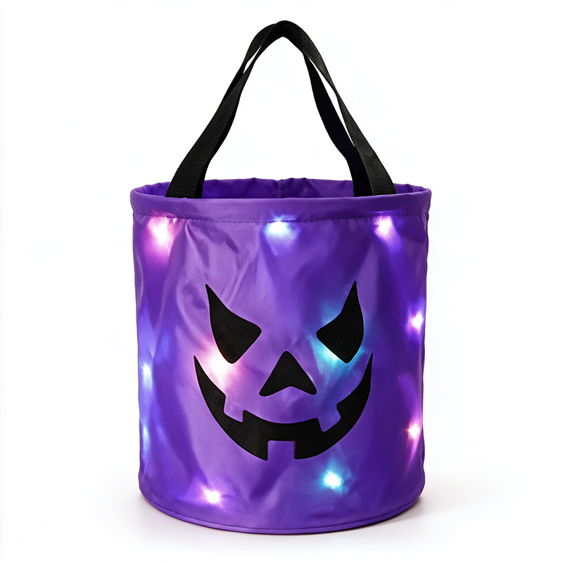 LED Light Up Halloween Candy Bucket