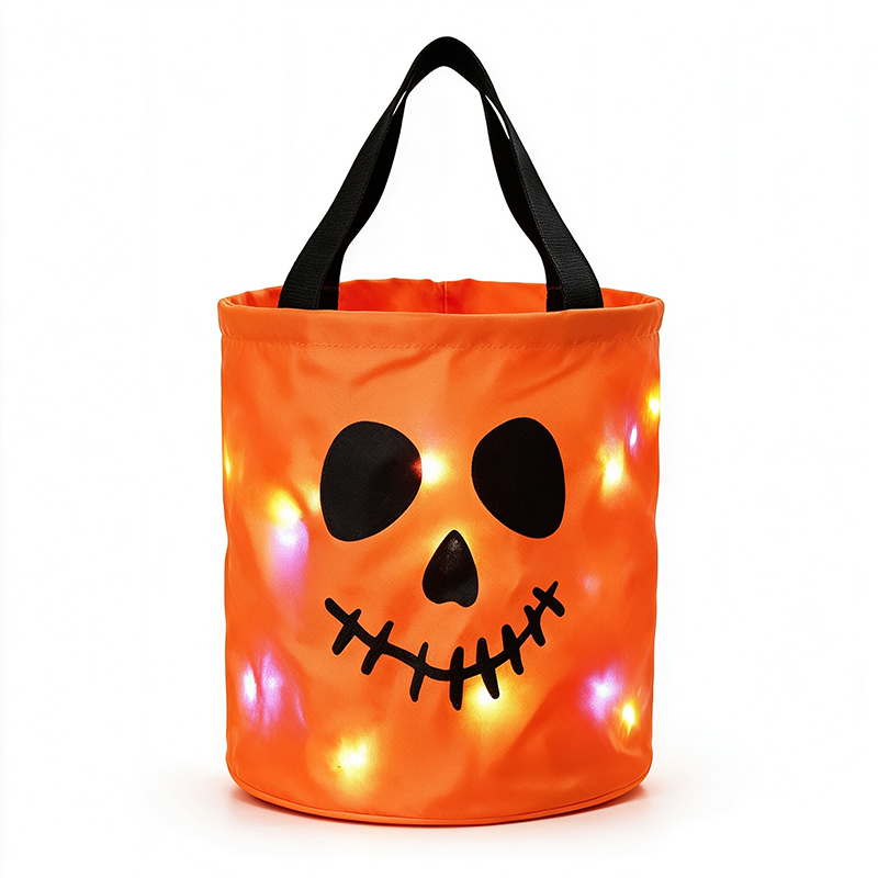 LED Light Up Halloween Candy Bucket