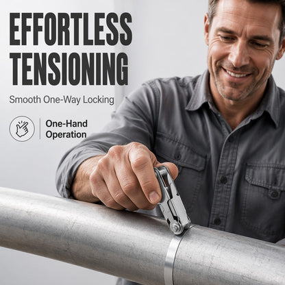 🥳2026 HOT SALE🥳50K+ SOLD!🔩 Heavy Duty Stainless Steel Cable Tie – 304 Steel, Rust-Proof, Ratchet Lock – Secure Heavy Loads Indoors & Out! ✨