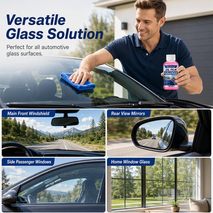 🚗50% OFF NOW! Car Glass Oil Film Remover Windshield Cleaner – Professional Automotive Glass Cleaning Agent, Quickly Remove Oil‑Film, Road Grime & Water Stains for Crystal Clear Driving Visibility