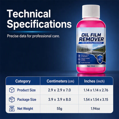 🚗50% OFF NOW! Car Glass Oil Film Remover Windshield Cleaner – Professional Automotive Glass Cleaning Agent, Quickly Remove Oil‑Film, Road Grime & Water Stains for Crystal Clear Driving Visibility