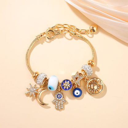 ⏳Limited-time 50% off⏰Celestial Sun Moon Charm Bracelet💫☄️