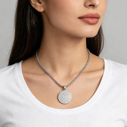 🪙📿 Stainless Steel Arabic Calligraphy Pendant Necklace – Sacred 'Allah' Engraving, Rust-Resistant & Timeless Design – Gold & Silver Options ✨