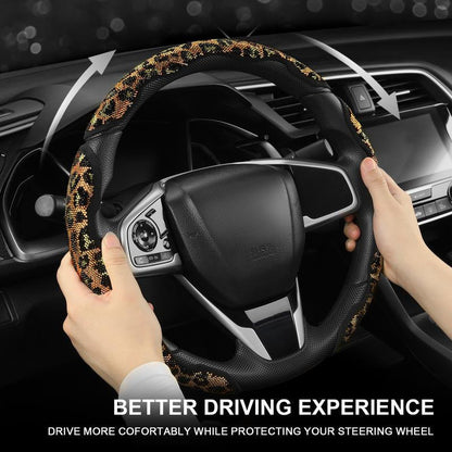 Sparkly Rhinestone Steering Wheel Cover