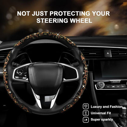 Sparkly Rhinestone Steering Wheel Cover