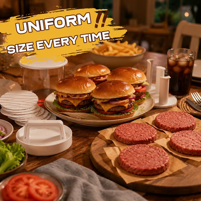 🥳Kitchen Burger Patty Maker with Separator Discs