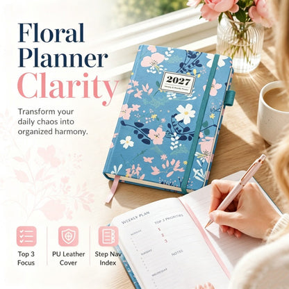 ✨Elegant Floral 2027 Year Weekly Planner